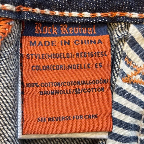 Rock Revival Noelie Jeans 26 Dark WAsh Low Rise - Picture 3 of 13